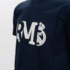 FAN SHOP SLOVAKIA Tričko Real Madrid FC, tmavo modré, bavlna | M