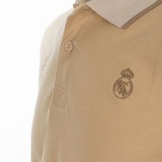 FAN SHOP SLOVAKIA Polo tričko Real Madrid FC, béžová, bavlna | M