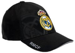FAN SHOP SLOVAKIA Šiltovka Real Madrid FC, čierna, farebný znak, 56-61 cm
