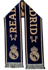 FAN SHOP SLOVAKIA Šál Real Madrid FC, modrá, zlatá, 140x20 cm