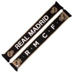 FAN SHOP SLOVAKIA Šál Real Madrid FC, obojstranný, čierna a zlatá