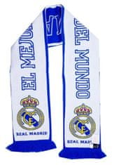 FAN SHOP SLOVAKIA Šál Real Madrid FC, obojstranný, biely a modrý