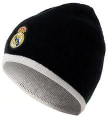 FAN SHOP SLOVAKIA Detská obojstranná čiapka Real Madrid FC, čierno-biela