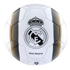 FAN SHOP SLOVAKIA Futbalová lopta Real Madrid FC, biela, pruhy, veľ. 5
