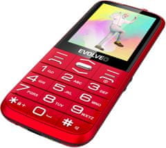 Evolveo EasyPhone XO s nabíjecím stojánkem, červená