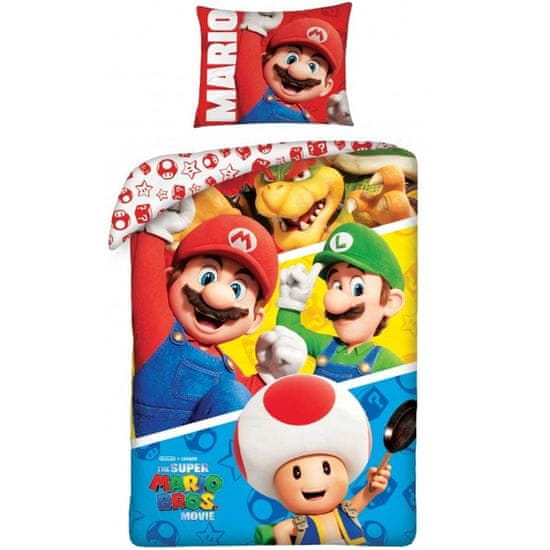 Halantex Bavlnené posteľné obliečky The Super Mario Bros Movie