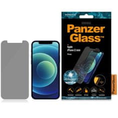 PanzerGlass Tvrdené sklo Privacy Standard Fit AB pre iPhone 12 mini - Transparentná KP28955