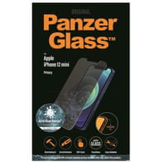 PanzerGlass Tvrdené sklo Privacy Standard Fit AB pre iPhone 12 mini - Transparentná KP28955