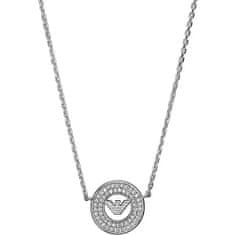 Emporio Armani Trblietavý strieborný náhrdelník s kubickými zirkónmi EG3585040