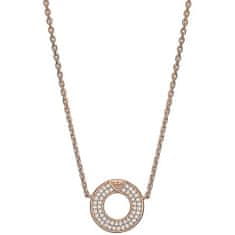 Emporio Armani Pôvabný bronzový náhrdelník s kubickými zirkónmi EG3588221