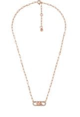 Michael Kors Slušivý bronzový náhrdelník s kubickými zirkónmi MKC1655CZ791