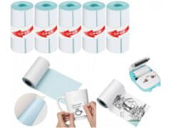 TopKing Samolepiaci termopapier do prenosnej mini tlačiarne smart 5 ks 