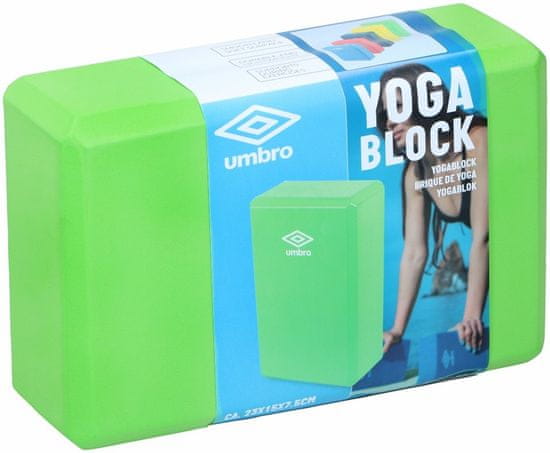 Umbro Blok na jogu 23x15x7, 5cm zelená