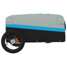 Vidaxl Vozík za bicykel, čierno modrý 30 kg, železo
