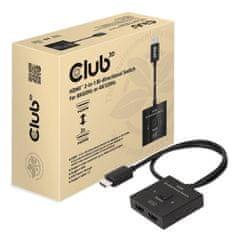 Club 3D adaptér HDMI na 2×HDMI Obojstranný 2v1, 8K60Hz, 4K120Hz (CSV-1384)
