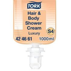 Tork 424661 Tekuté mydlo "Luxury", bez parfumácie, vlasy a telo, 1 l, systém S4