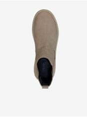 Geox Béžové dámske kožené členkové topánky Geox Spherica 39