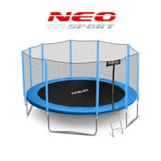Neo-Sport Záhradná trampolína 15ft/465cm s vonkajšou sieťou a rebríkom Neo-Sport