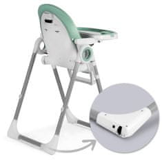 Nukido Kŕmna stolička so stolíkom, polohovateľné kreslo Belo zelená