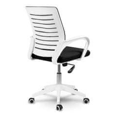 Sofotel Kancelárska stolička Sofotel Batura z mikro sieťoviny biela a čierna