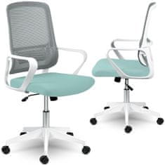 Sofotel Mikrosieťová kancelárska stolička Sofotel Wizo biela a zelená