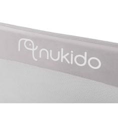 Nukido Bezpečnostný poťah na posteľ 180 x 42 x 35 cm Nukido sivý