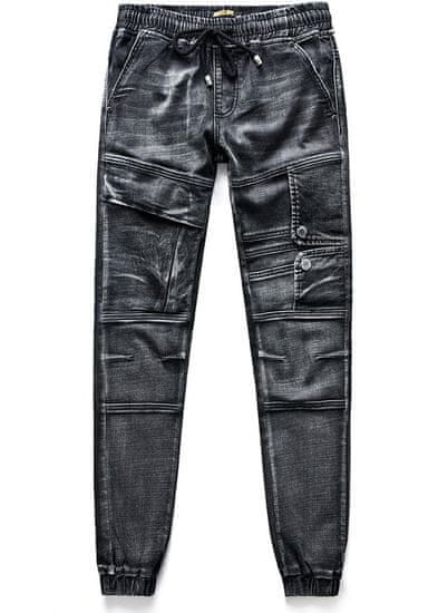 Recea Pánske džínsové nohavice Lugran čierna