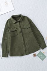 OMG! Dámska košeľová bunda Belavale zelená S
