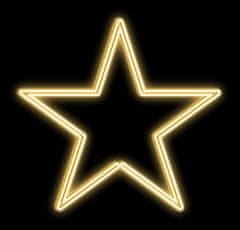 DecoLED DecoLED LED svetelná hviezda na VO, priemer. 80 cm, teplá biela