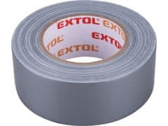 Extol Premium Lepící páska 8856312 textilní/univerzální, 50mm x 50m tl.0,18mm, šedá