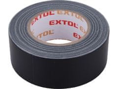 Extol Premium Lepící páska 8856313 textilní/univerzální, 50mm x 50m tl.0,18mm, černá
