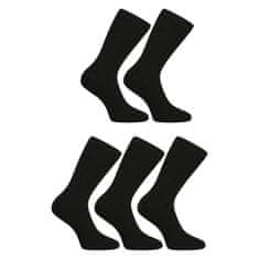 Nedeto 5PACK ponožky vysoké čierne (5NDTP1001) - veľkosť L