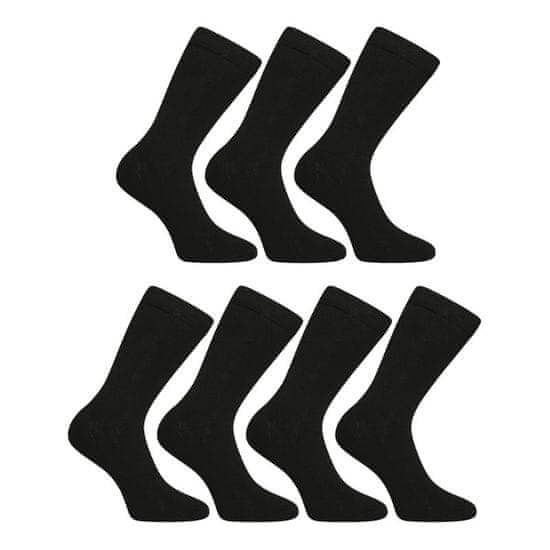 Nedeto 7PACK ponožky vysoké čierne (7NDTP1001)