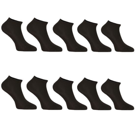 Nedeto 10PACK ponožky nízke čierne (10NDTPN1001)