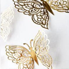 IZMAEL Motýle na stenu Elegant-Zlatá KP28982