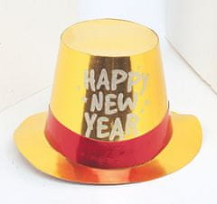 Unique Silvestrovský klobúk farebný s trblietkami