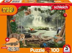 Schmidt Puzzle Schleich V dažďovom pralese 100 dielikov + figúrka Schleich