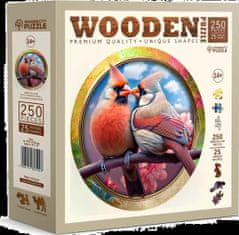 Wooden city Drevené puzzle Zamilovaní vtáci 250 dielikov EKO