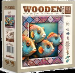 Wooden city Drevené puzzle Tropické ryby 505 dielikov EKO