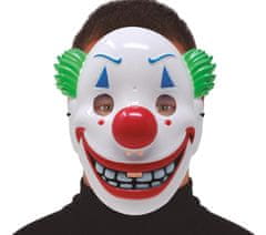 Guirca Maska Klauna so strašidelným úsmevom PVC