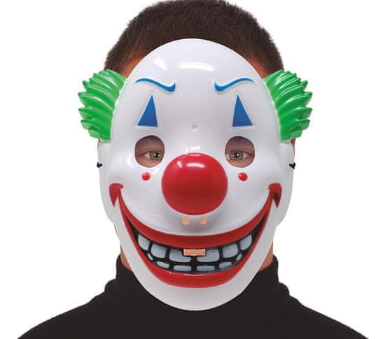 Guirca Maska Klauna so strašidelným úsmevom PVC