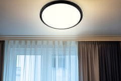 LUMILED Stropné svietidlo LED plafón DIANA 36W 4000K okrúhle čierne 40cm