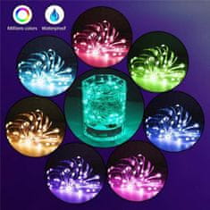Sweetbuy Elegantné, vodotesné inteligentné LED svetlá na používanie aplikácií - Sparkly