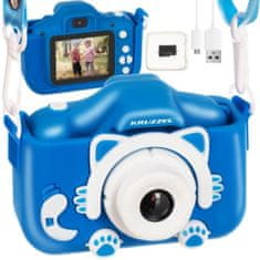 Northix Digitálny fotoaparát pre deti - s hrami - modrý 