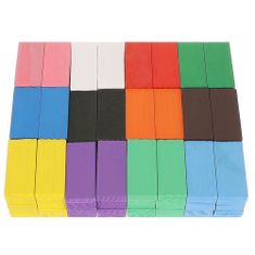 Kruzzel 22914 Drevené farebné domino sada 407 ks
