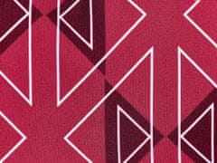 Beliani Sada 2 vonkajších vankúšov s geometrickým vzorom 45 x 45 cm ružová MEZZANO