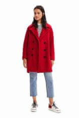 Desigual  Dámsky Kabát CHAQ-LONDON Červená M Kabát