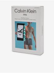 Calvin Klein Tyrkysové pánske vzorované boxerky Calvin Klein Underwear S