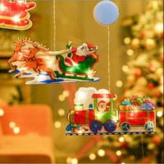 HOME & MARKER® Vianočné závesné svetielko do okna (4ks) | MERRYLIGHTS B