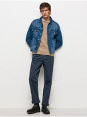 Pepe Jeans Modrá pánska džínsová bunda Pepe Jeans Pinner S